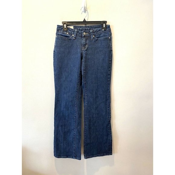 Banana Republic Women's Jeans Urban Wide Leg Size 0 Flap Pockets Denim Pants - Picture 2 of 7